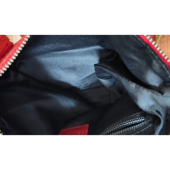 ASOS Red Suede Mini Crossbody Bag – Small Shoulder Purse - Picture 9 of 13